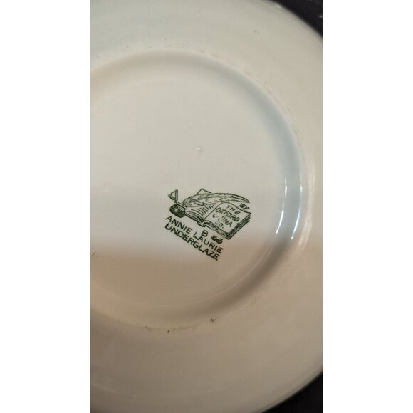 The Oxford USA Annie Laurie Underglaze 8-Inch Plaid Ceramic Serving Bowl Vintage - Picture 7 of 7